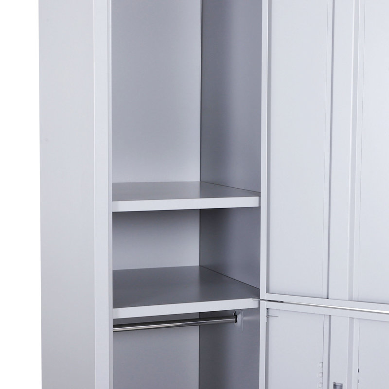 Vinsetto 1.8m Locker Office Cabinet Storage Cold Rolled Steel w/ Storage Shelves