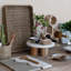 Mango Wood Circular Wine Rack