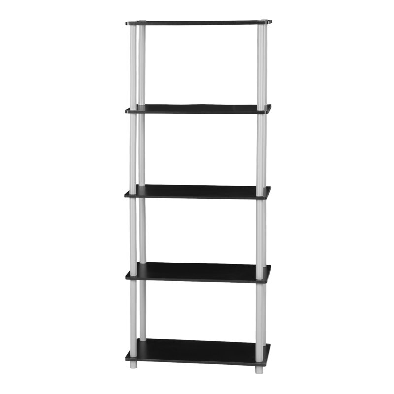 Maxine 59.9cm W Manufactured Wood Shelving Unit, Black/Grey