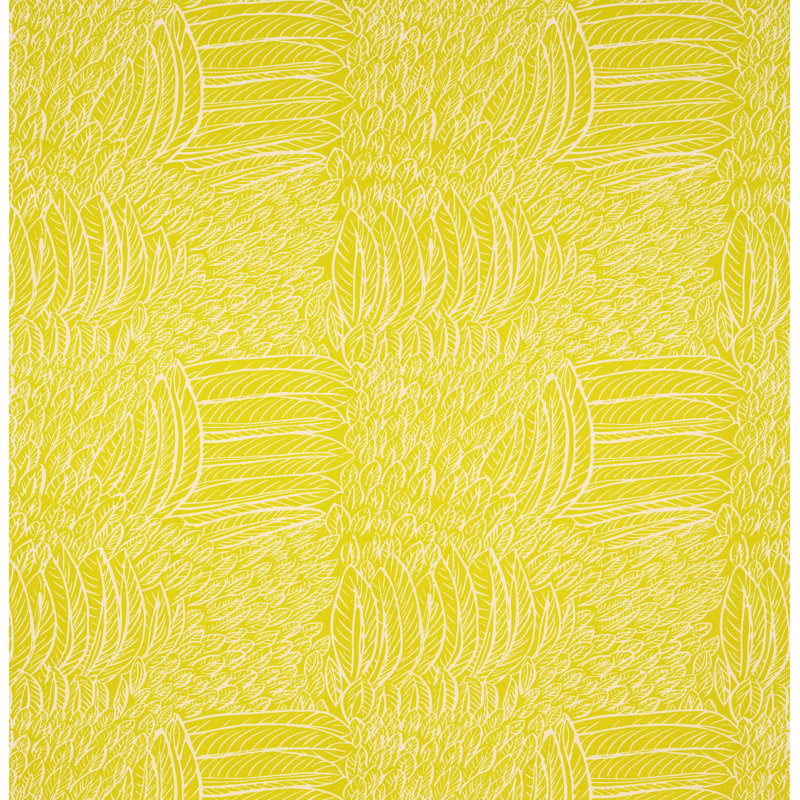 Featherfest Fabric, Citron