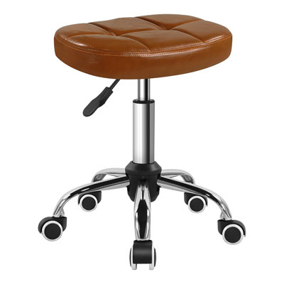 Minimalist Swivel Stool with Wheel