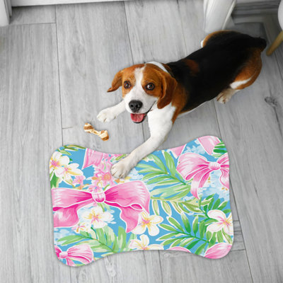 Flower and Ribbon Designs - Tapis d'alimentation en os 1 pièce
