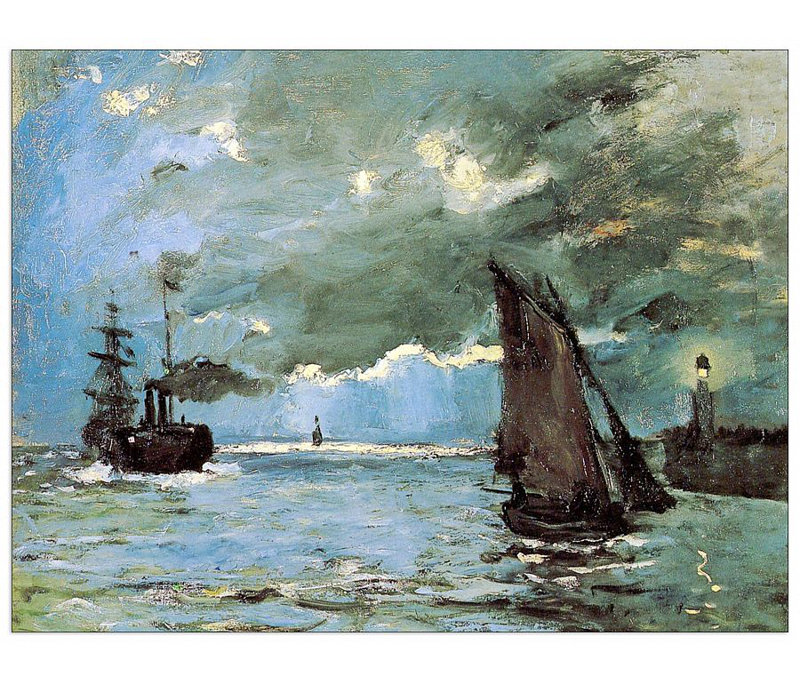 Claude Monet - Wrapped Canvas Painting, 60cm H x 80cm W x 1.8cm D