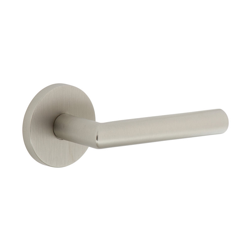 Rosace simple Viaggio Circolo avec levier Moderno, Droite, Nickel satiné