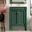 Meuble-lavabo 24 po avec lavabo supérieur, meuble de rangement moderne à 2 niveaux, meuble-lavabo simple, grandes tablettes de rangement-1100863980