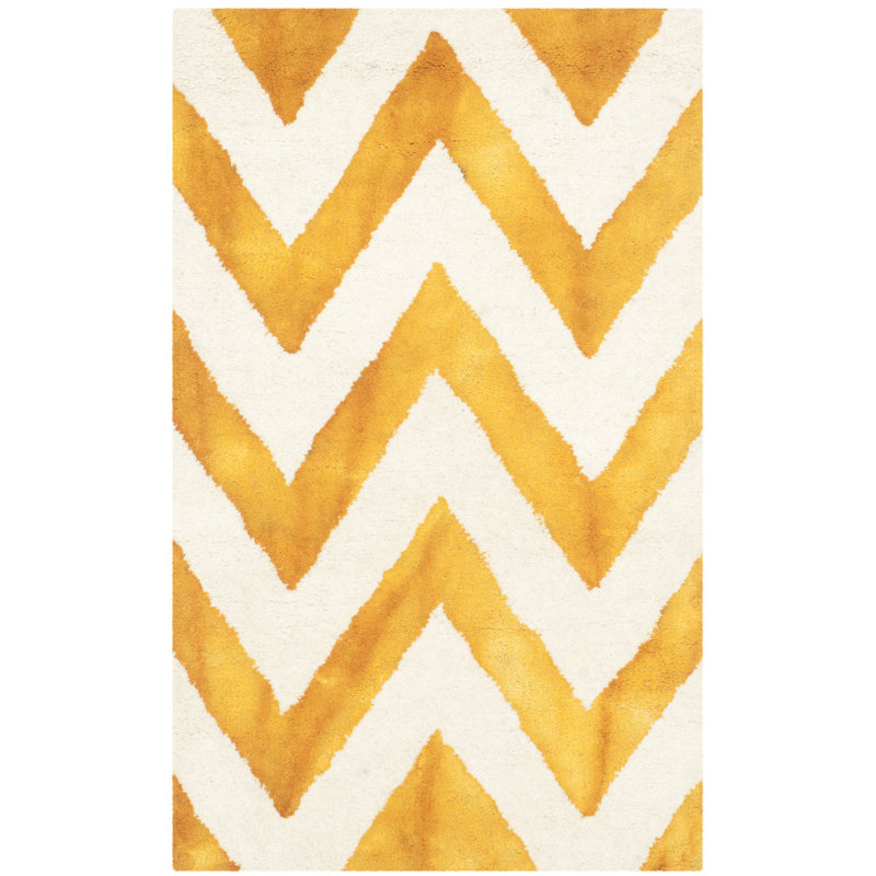 Danny Hand Tufted Wool Chevron Rug, Rectangle 2' x 3'