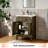 24" Single Bathroom Vanity With Resin Top,Grey