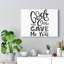 God Gave Me You - Wrapped Canvas Print-1236331188