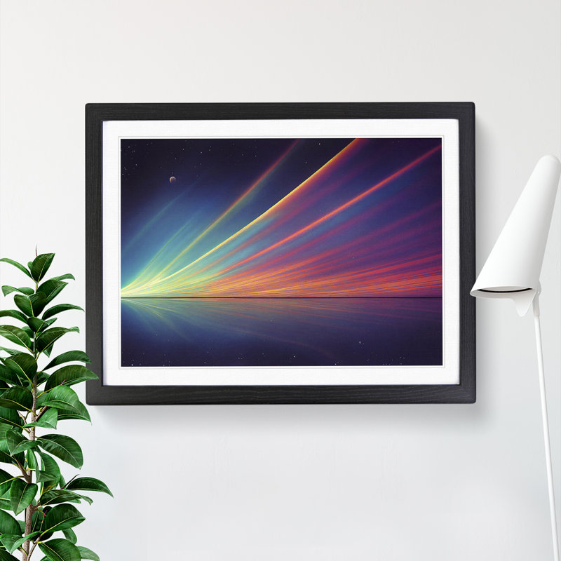 Beneath The Universe - Single Picture Frame Print, 46cm H x 64cm W x 2cm D, Black Framed