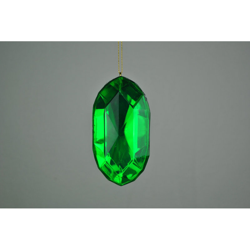4 Piece Jewel Ornament Set, Vert