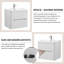 Ashai 60mm Single Bathroom Vanity with Drop In Resin Basin-1370264243