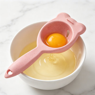 a Separator Generic  Straw Egg Separator Yolk Filter For Baking  Kitchen Egg White Separator Tool