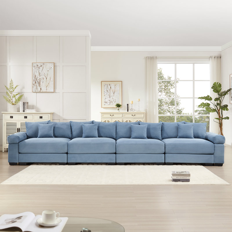 Canapé modulaire surdimensionné de 170 po Cloud, Vert