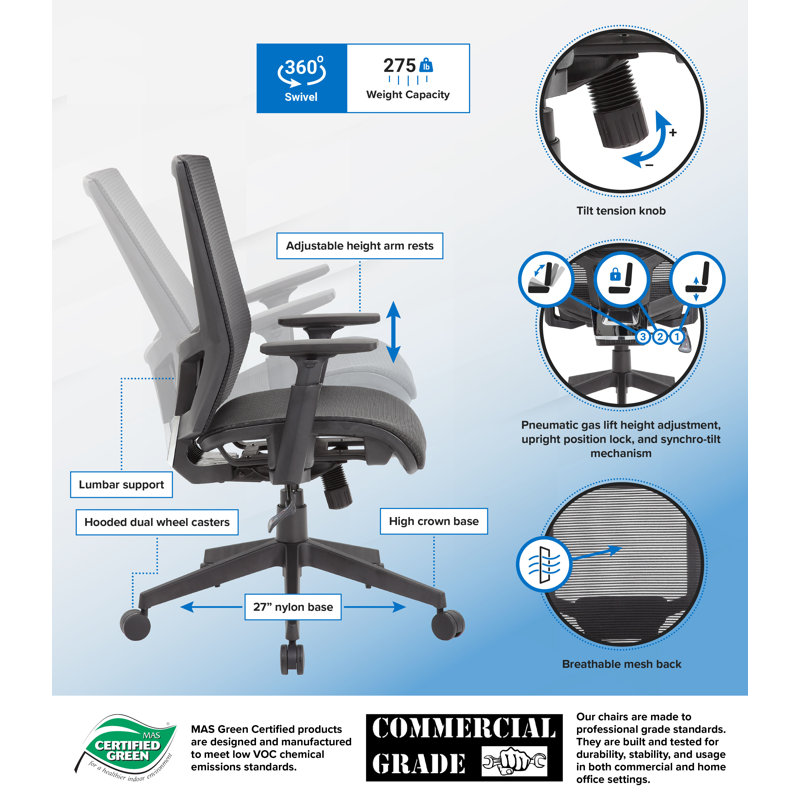 Vinyl Task Chair
