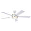 Ventilateur de plafond DEL standard à 5 pales de 56 po avec télécommande et ensemble d'éclairage inclus-1726528345