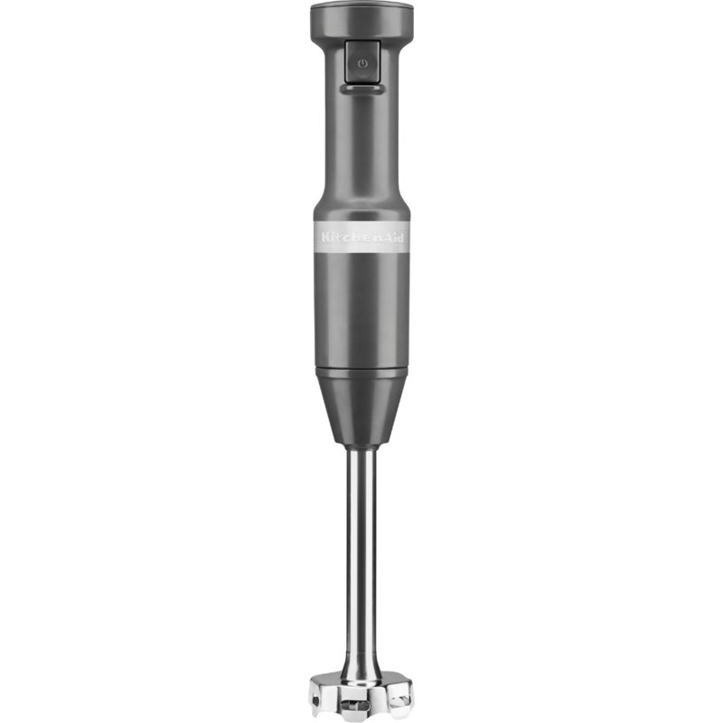 KitchenAid Corded Variable-Speed Immersion Blender in Charcoal Gray with Blending Jar, Dark Gray