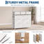 Commode 9 tiroirs pour chambre à coucher, structure en tissu et en acier, DEL et charge-1613634524