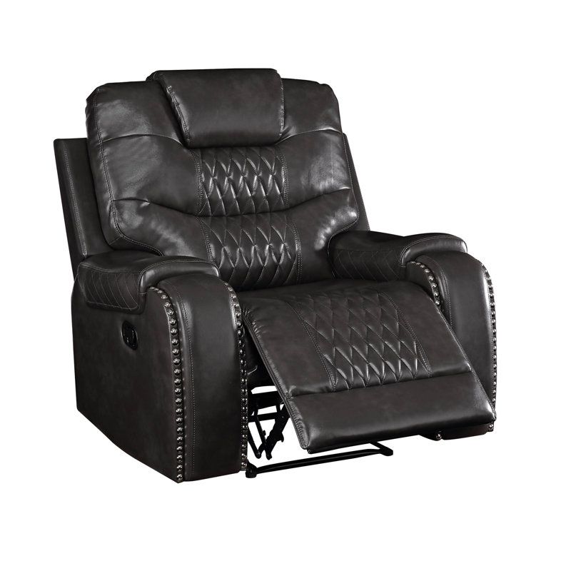 Fauteuil inclinable manuel en cuir synthétique Magnetite