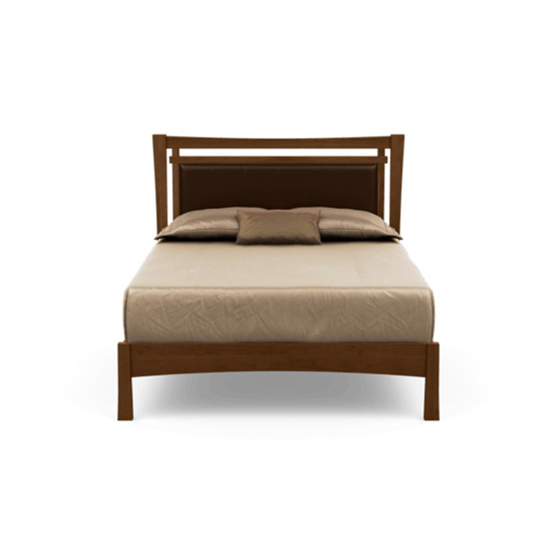 Monterey Upholstered Bed, Natural Cherry, King, Coffee