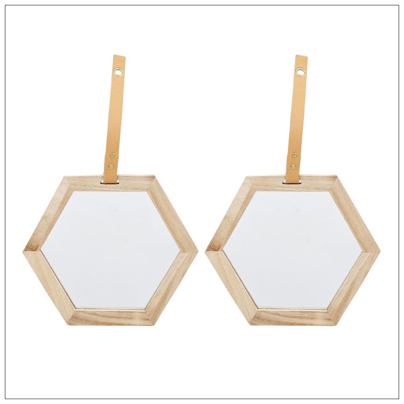 Miroir hexagonal Harlan, 2 pièces