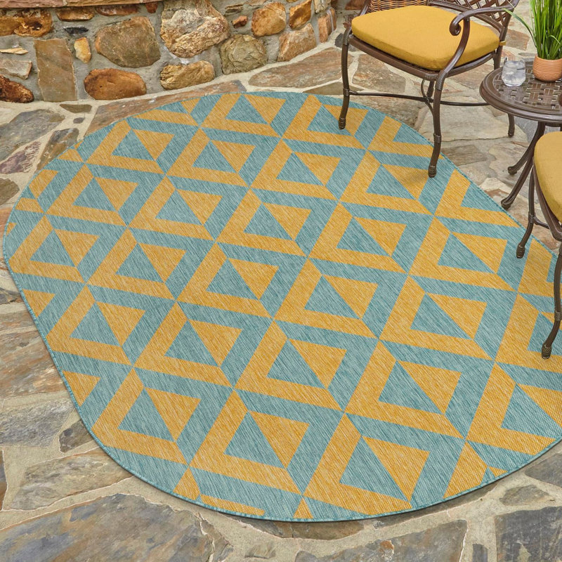 Jill Zarin Napa Indoor/Outdoor Rug, Oval 5'3" x 8'