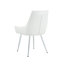 Chaises d'appoint modernes en cuir PU, pieds en métal chromé, salle à manger et bureau