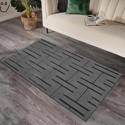 Modern Geometric Area Rug Abstract Textured Carpet For Living Room Bedroom Special Size Long Hallway Rug Floor Mats Small Door Mats