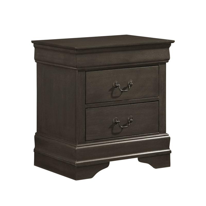 Table de chevet 2 teintes grise, Grey