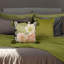 Housse de coussin décoratif à imprimé floral 18 x 18 po