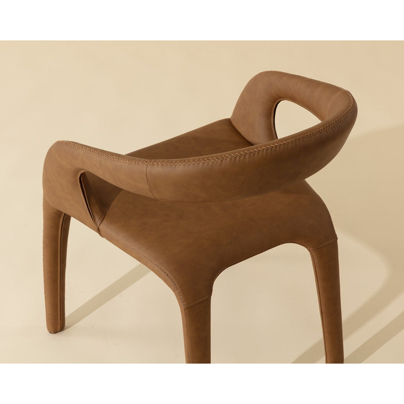 Atika Upholstered Arm Chair, Milliken Cognac
