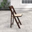 Wood Folding Chair with Vinyl Padded Seat