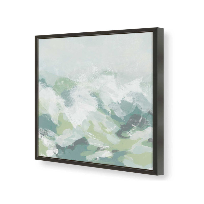 Verdant Rolling Waves I Print, Encadrement ouvert, noir satiné, H 21,5 po x l 21,5 po