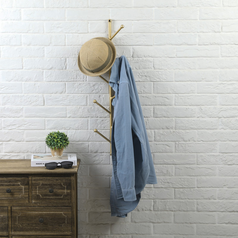 Davaney Iron 8 - Hook Wall Mounted Coat Rack