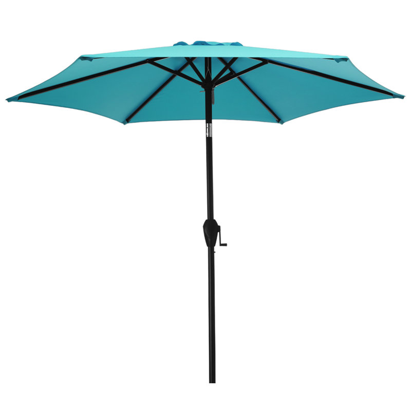 Parasol de marché inclinable 90 'Amaral, Bleu clair