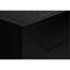 Meuble audio-vidéo de 72 pouces de style Mid-Century moderne avec console en stratifié noir et console de fabrication