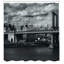 Rideau de douche simple noir et blanc Benton-44339693