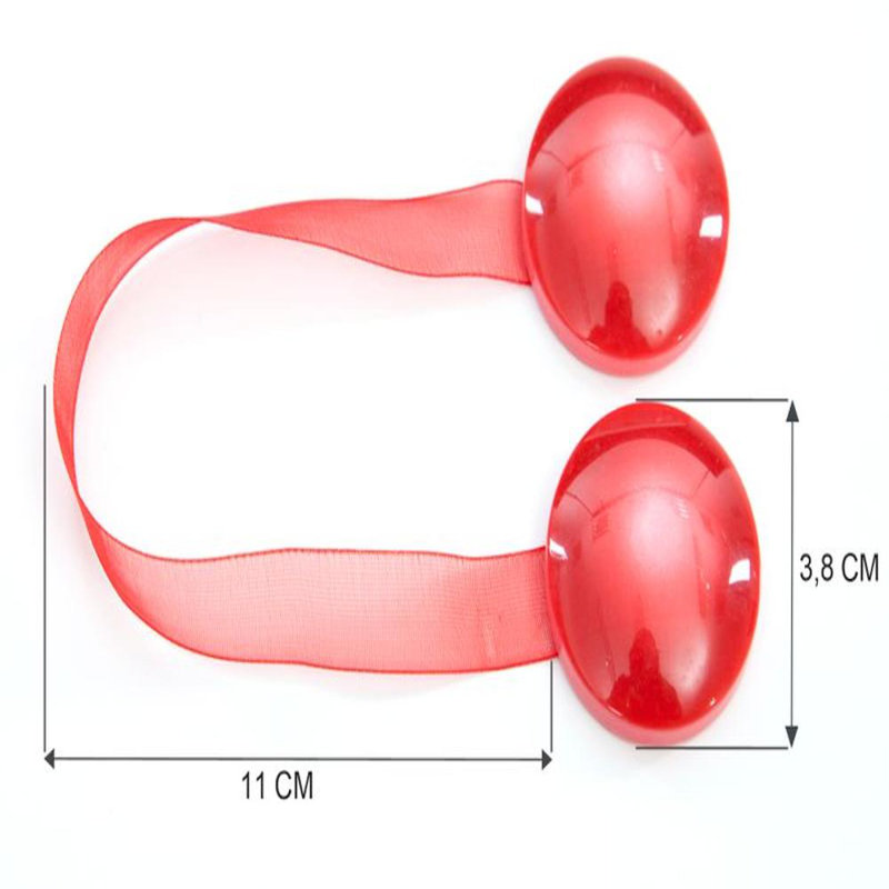 Zihlman Fabric 10cm Curtain Tieback, Red