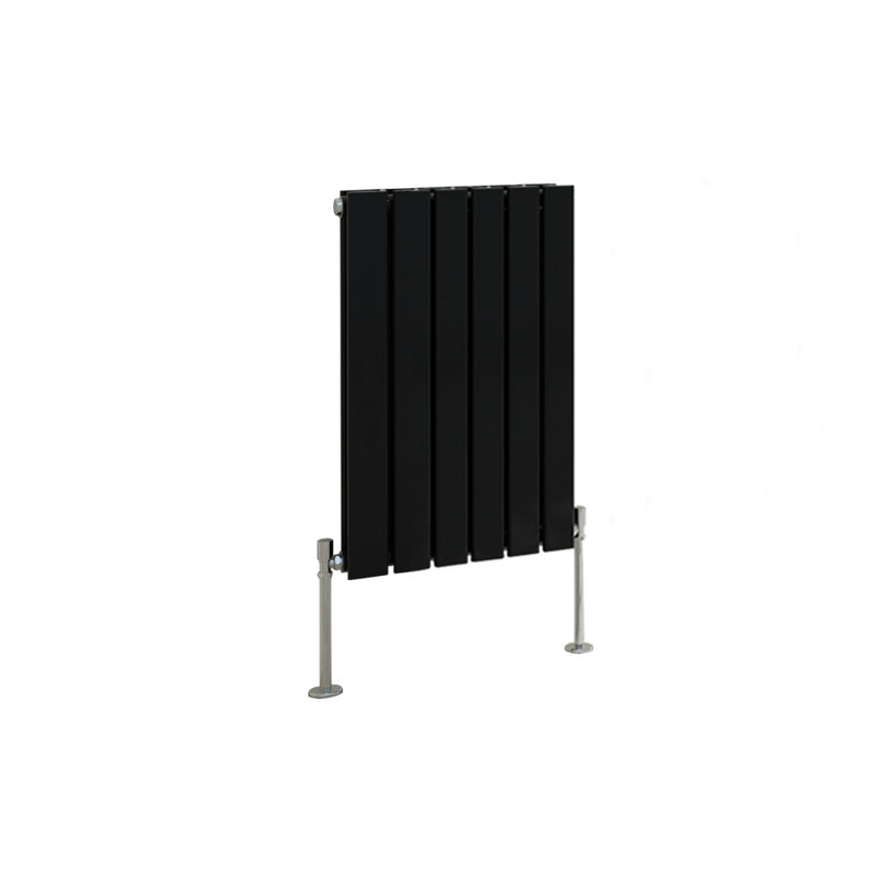 Shonna Vertical Double Flat Panel Radiator, Normal Black, 60cm H x 40.8cm W