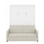 Lit escamotable double avec coussin-1983634597