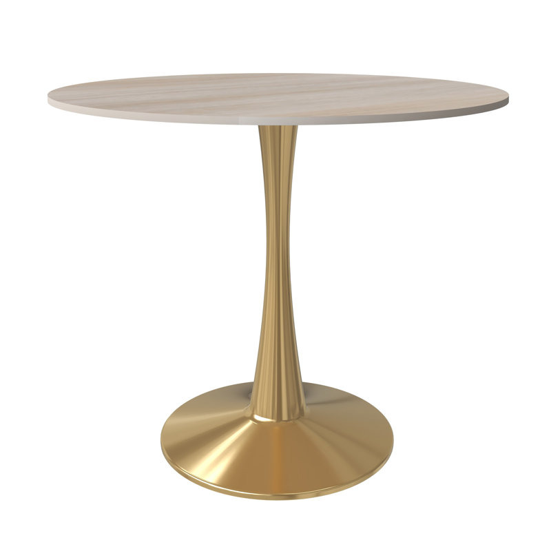 Table de salle à manger Dustin, Bois naturel, H 29 po x L 31,52 po x l 31,52 po