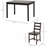 Nazworth 4 - Person Solid Wood Top Four Leg Base Dining Set