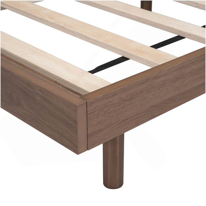 Lit simple moderne avec plateforme flottante, Twin, Gris