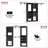 80"-120" Closet System With Door And Wooden Drawers(Adjustable Width)-235816157