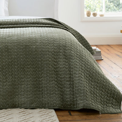 Attica Velvet Embroidered Bedspread