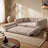 Space-Saving Woven Chenille Sofa with No-Assembly Compression