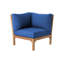 Outdoor Teak Corner Wedge Lounge Chair-1221660463