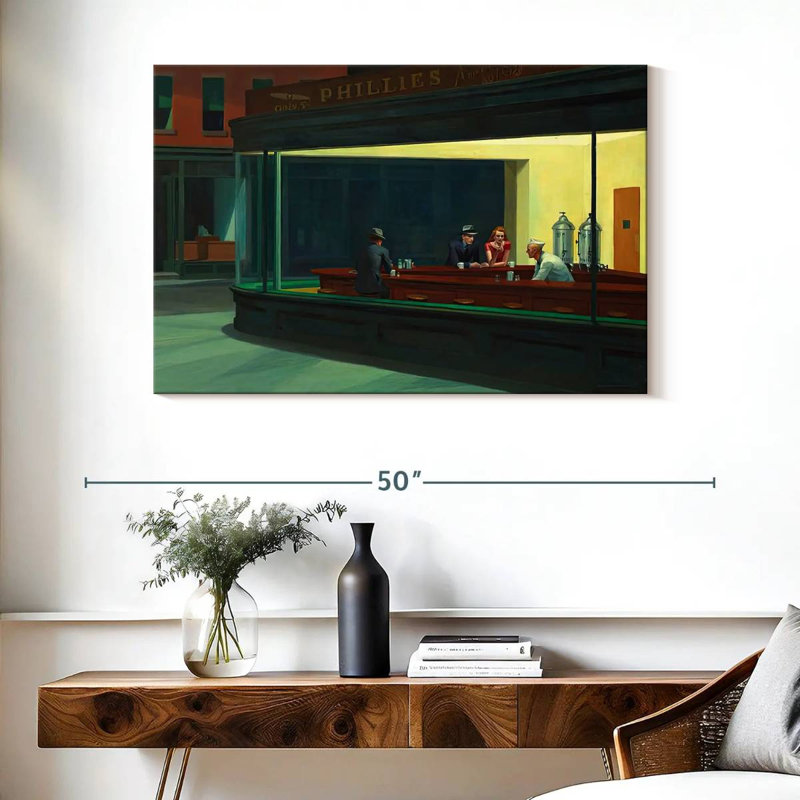 Nighthawks, 26" H x 39" W