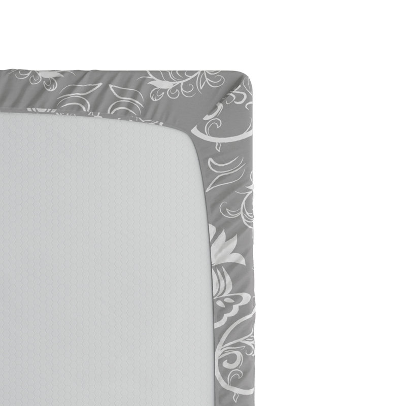 Microfiber Damask Fitted Sheet, Twin XL Fitted Sheet
