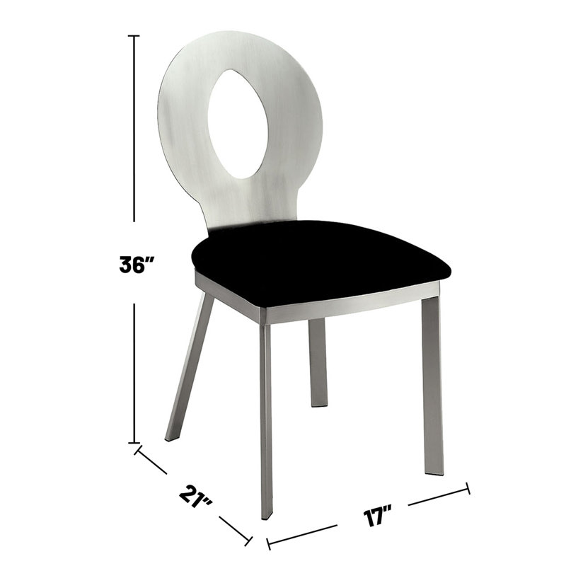 Microfibre et chaises d'appoint en métal
