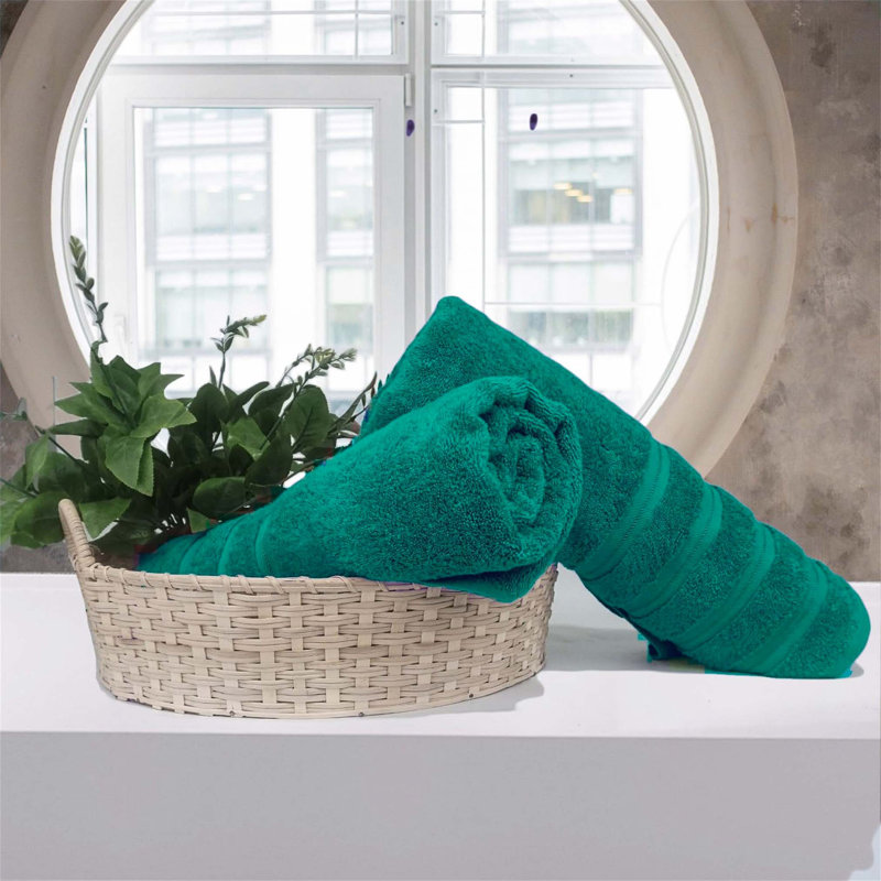 100% Cotton Bath Sheet, Dark Green